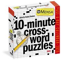 Mensa® 10-Minute Crossword Puzzles Page-A-Day® Calendar 2026